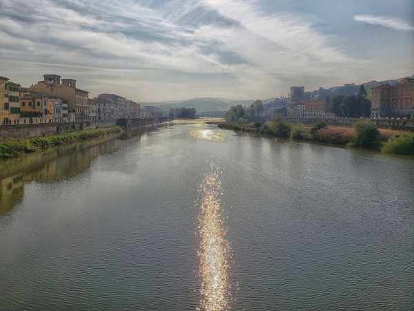 Arno River Florence Italy by Kerry Frysinger